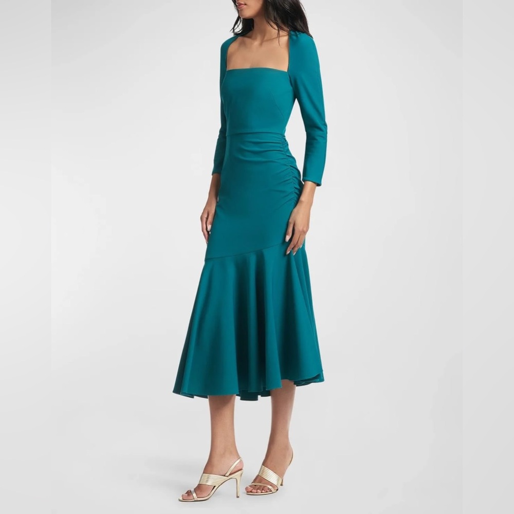 Sachin + Babi Teal Midi Asymmetric Dress, Small